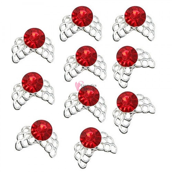 Decoratiuni 3D Metalice 149 Pene Argintii cu stras
